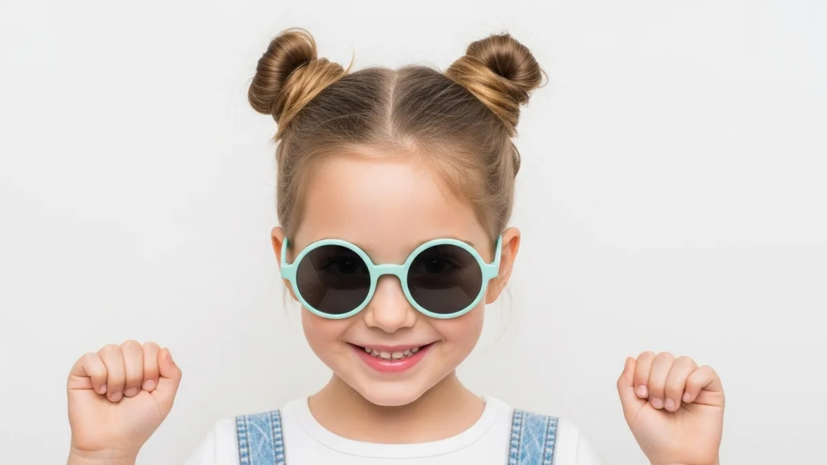 Easy and cute hairstyle ideas for kids including braids, ponytails, and buns