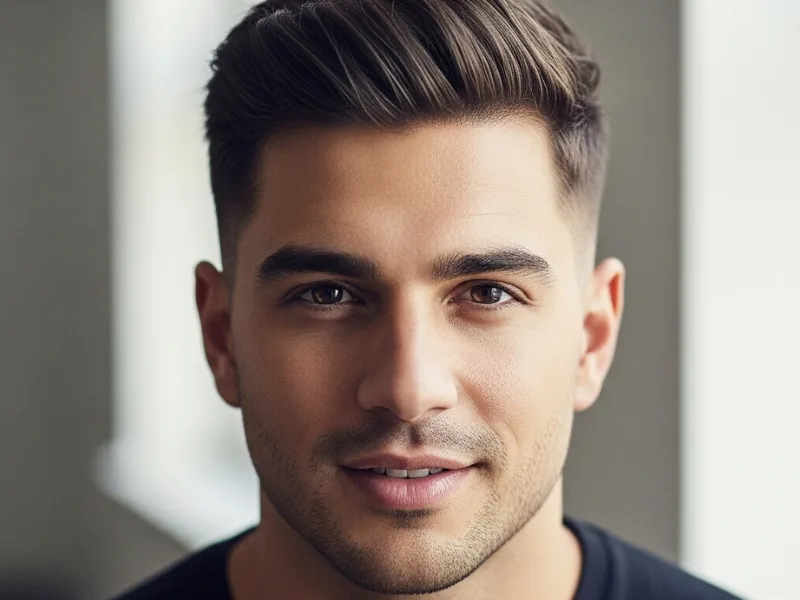 Brush Cut hairstyle for men
