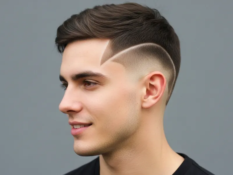 Burst Fade hairstyle for men