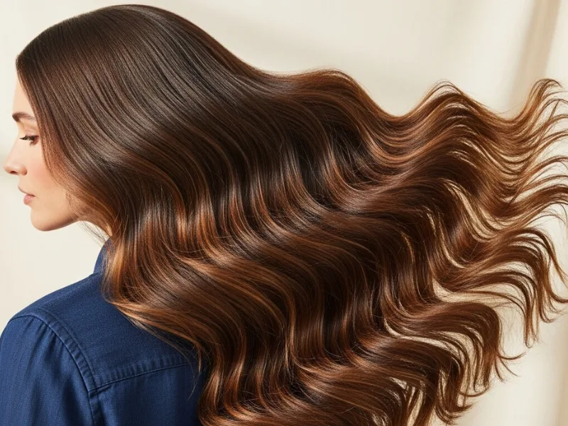 "Cascading loose waves for women, soft and romantic."