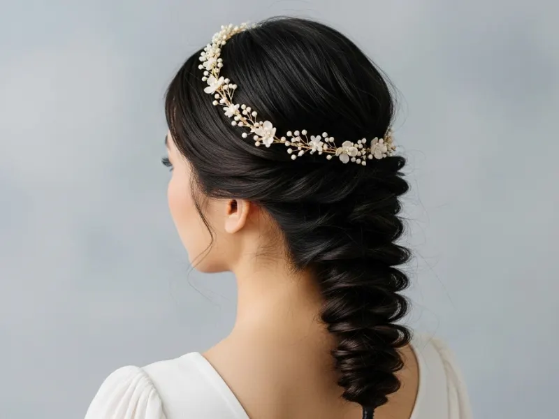 Fishtail Braid with a Headband