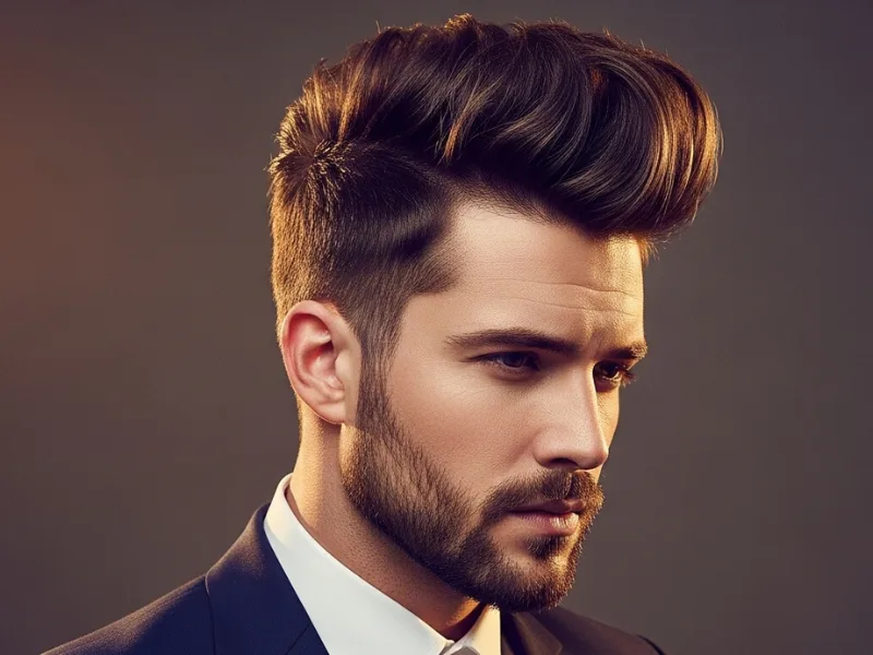 Quiff hairstyle for men