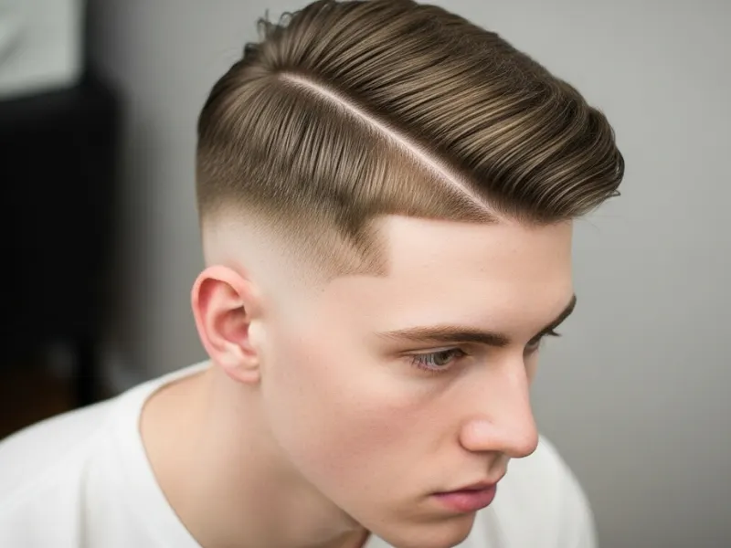 Side Part Fade hairstyle for men