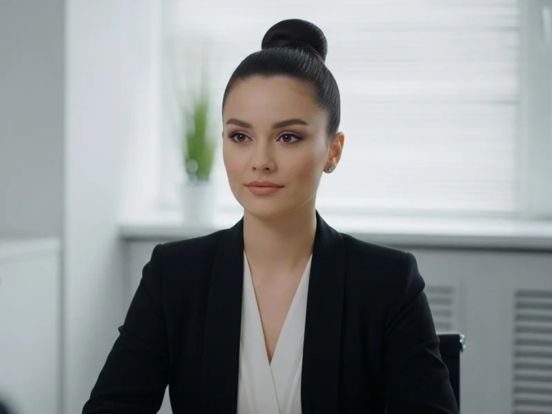 Sleek top knot interview hairstyle