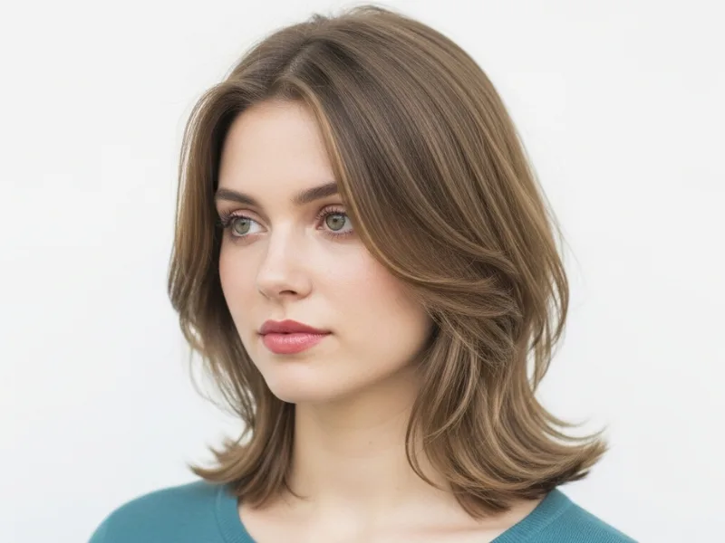 Soft layered butterfly haircut