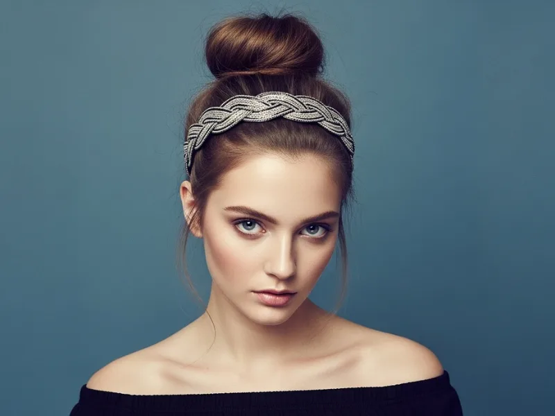 Top Knot with a Headband
