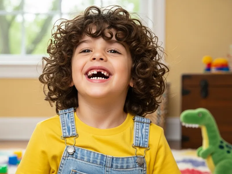 Curly mop top hairstyle for little boys with curls.
