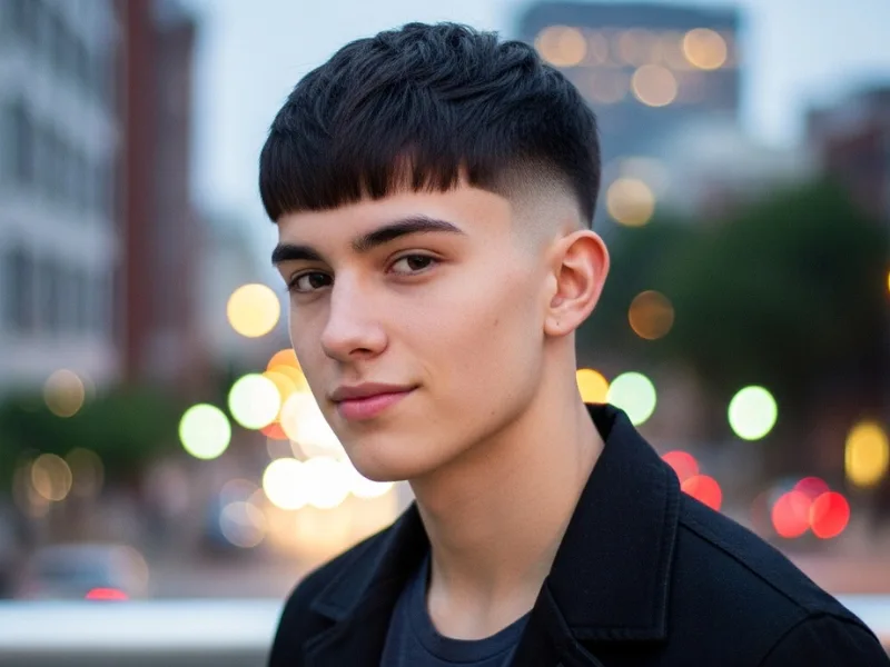 French crop haircut for straight hair