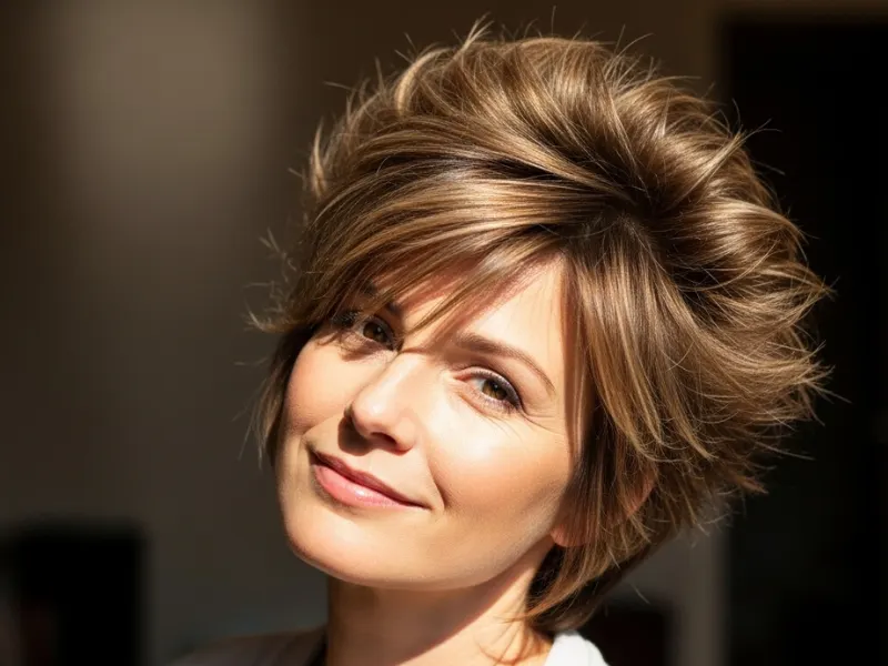 Spiky Hairstyles for women with layers