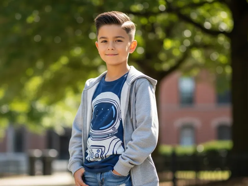 Trendy taper fade haircut for boys ages 3 to 10