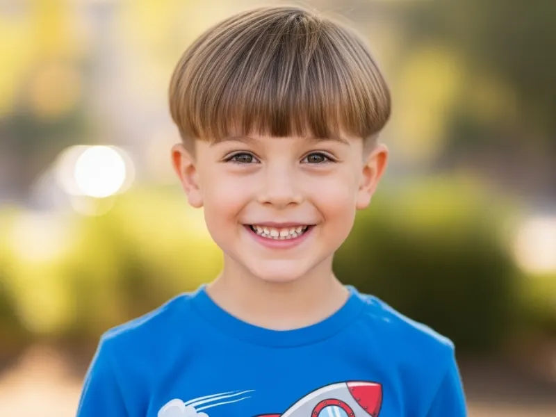 Textured crop hairstyle for young boys.