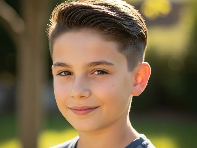 Boys undercut hairstyle with long top trendy style.