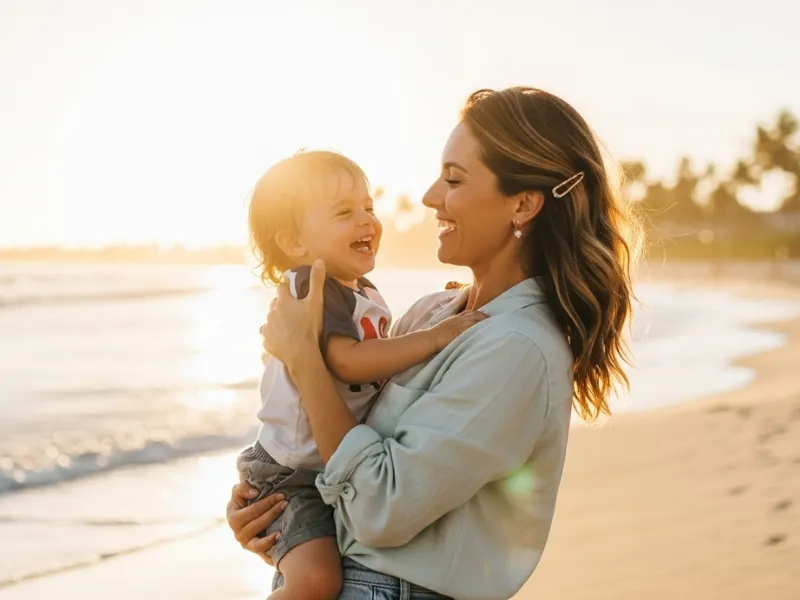Loose beach waves hairstyle