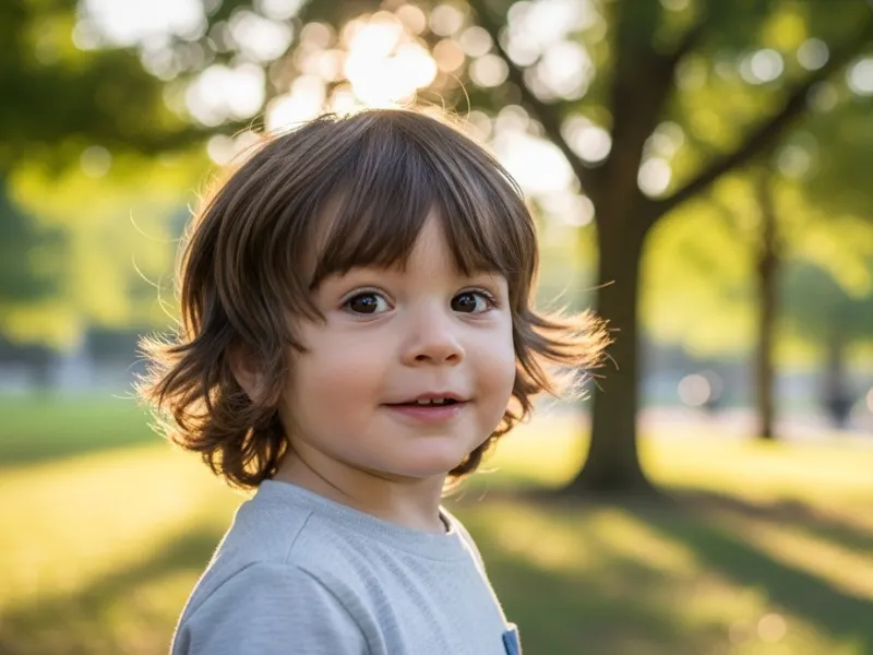 toddler boy shaggy haircut age 1–3 years.