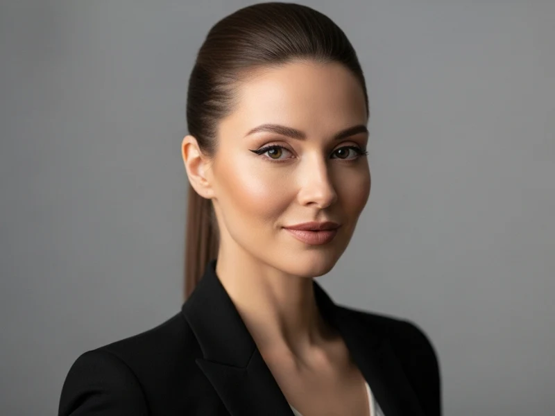 Sleek high ponytail hairstyle for moms