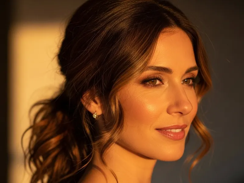 Textured low ponytail for moms